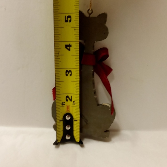 !❤Kurt Adler Long Neck Cat with Burgundy Bow Resin Vintage Collectible - Picture 4 of 5